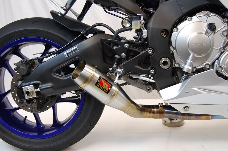 Competition Werkes GP Stainless Steel Slip-On Exhaust for 2015-2017 Yamaha YZF R1/R1M/R1S