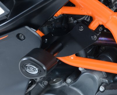 R&G Racing No-Cut Frame Sliders for 2015-2019 KTM RC 125/200/390