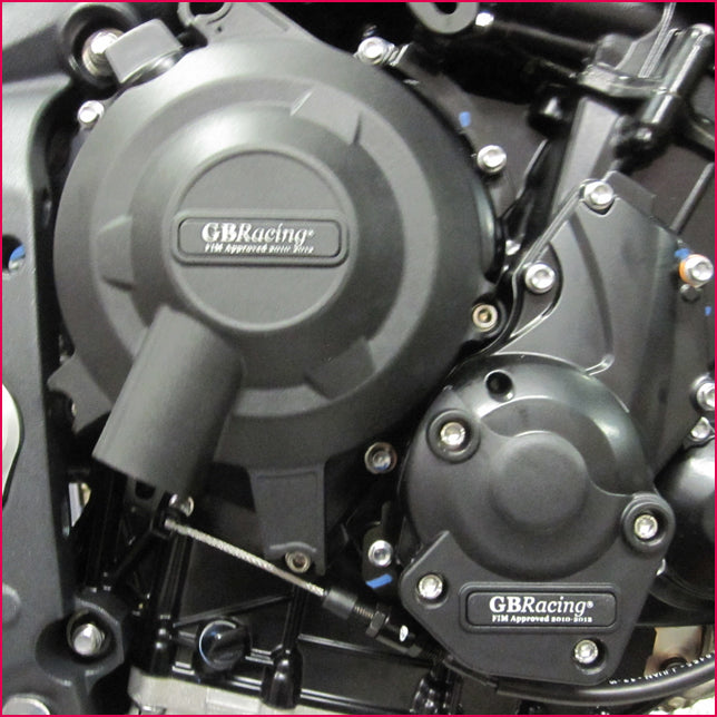 GB Racing STOCK Engine Covers Set 11-16 Triumph Daytona 675R, Street Triple R