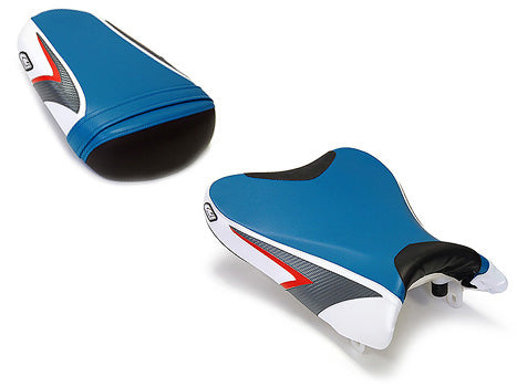 LuiMoto Team Suzuki Seat Cover 2008-2010 Suzuki GSXR 600/750 - 2009 Blue/White