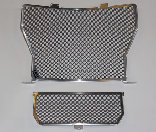 Cox Racing Titanium (screen material) Radiator and Oil Cooler Guard Set for '10-'14 BMW S1000RR/HP4, '14-'15 S1000R