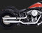 Vance & Hines Twin Slash 3" Slip-On Exhaust '07-'17 Harley-Davidson Softail Fat Boy