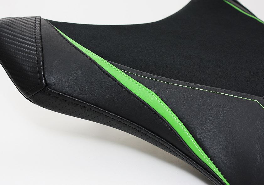 LuiMoto Team Kawasaki Rider Seat Covers for 2016+ Kawasaki ZX10R