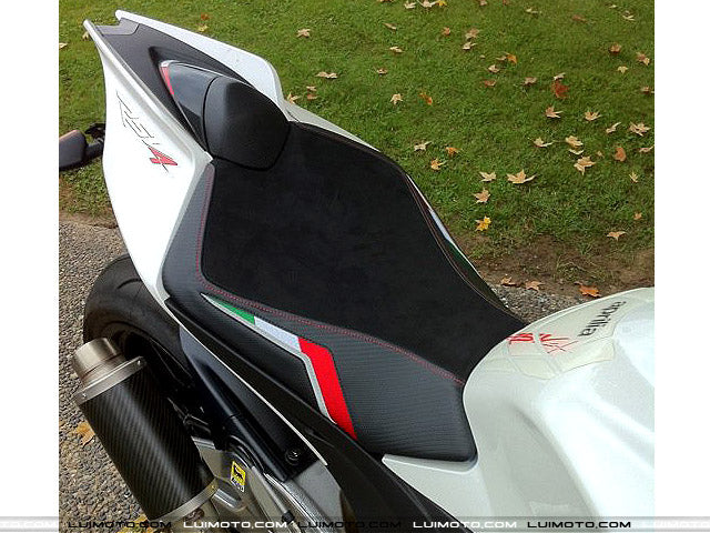 LuiMoto Team Italia Suede Leather Front Seat 09-2015 Aprilia RSV4