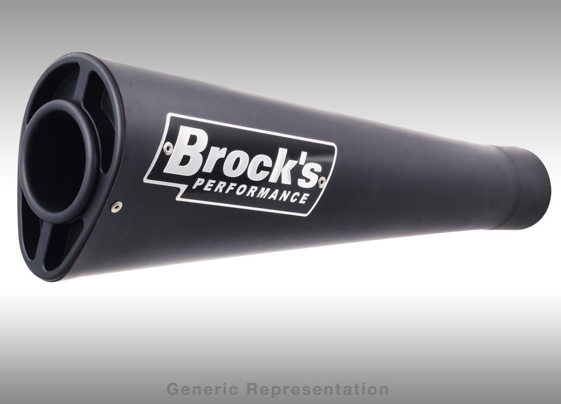 Brocks Performance 12" Alien Head 2 Ultra-Light SS Full Exhaust System '14-'15 Honda GROM MSX125