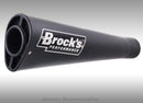 Brocks Performance 12" Alien Head 2 Ultra-Light SS Full Exhaust System '16-'20 Honda GROM MSX125