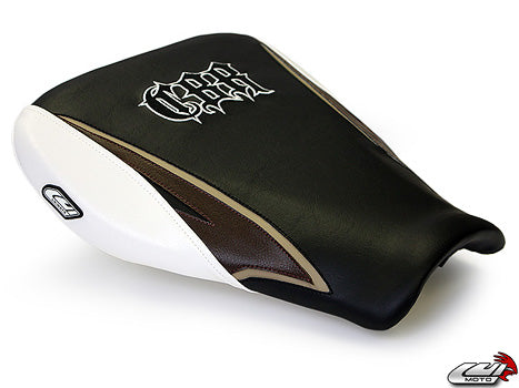 LuiMoto Tribal Blade Seat Cover 07-12 Honda CBR600RR - Sp Black/Brown/White