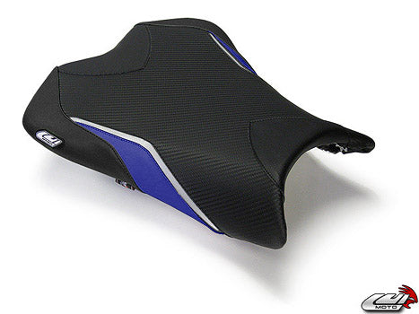 LuiMoto Team Kawasaki Seat Cover 2009-2012 Kawasaki ZX6R - Cf black/Blue