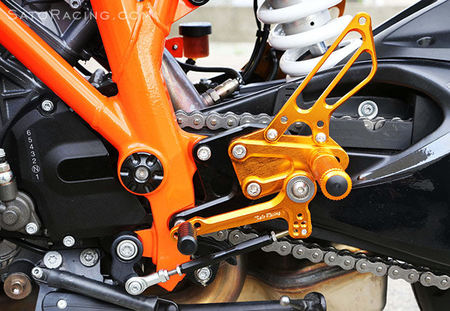 Sato Racing Adjustable Rearsets for 2014-2017 KTM 1290 Super Duke R
