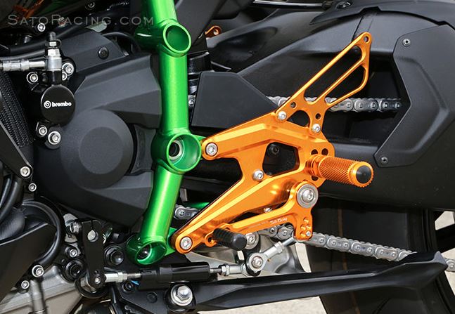 Sato Racing Adjustable Rearsets 15-25 and up Kawasaki H2