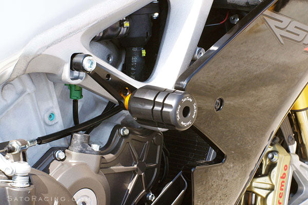 Sato Racing No-Cut Frame Sliders 2009-2015 Aprilia RSV4 R / Factory APRC
