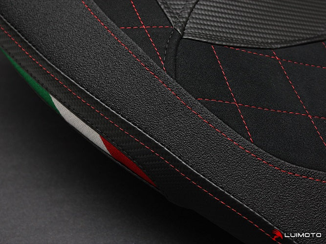 LuiMoto Diamond Edition Seat Covers For 2013-2014 Ducati Hypermotard