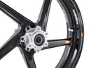 BST 3.5" x "17 5 Spoke Slanted Carbon Fiber Front Wheel for 2006-2012 Triumph Daytona 675/R, Street Triple/R