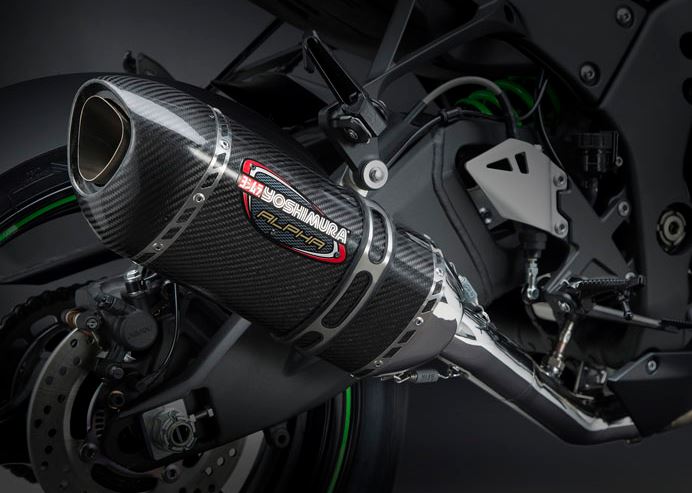 Yoshimura Street ALPHA 3QTR Slip-on Exhaust System '16-'20 Kawasaki ZX10R