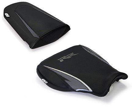 LuiMoto Tribal Blade Seat Cover 07-12 Honda CBR600RR - Cf Black/Cf Gunmetal