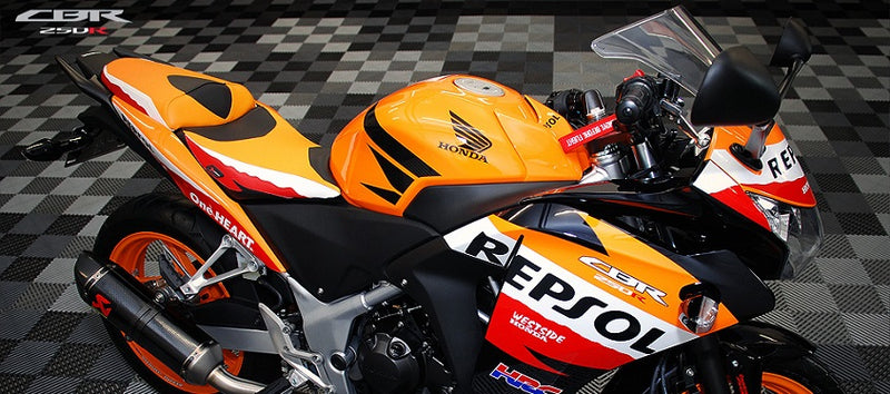 LuiMoto Repsol Seat Cover for 2011-2013 Honda CBR250R