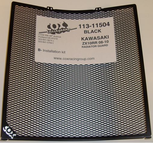 Cox Racing Radiator Guard for 2008-2010 Kawasaki ZX-10R 