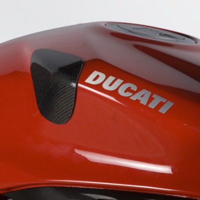 R&G Racing Carbon Fiber Fuel Tank Sliders (Pair) 2012- Ducati 1199 Panigale