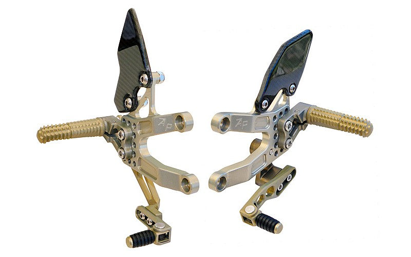 Attack Performance Adjustable Rearsets 2007-2012 Triumph Daytona 675 - Gold