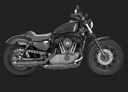 Vance & Hines Twin Slash 3" Slip-On Exhaust System for 2004-2013 Harley-Davidson Sportster