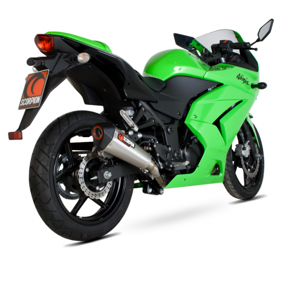 Scorpion Serket Taper Slip-on Exhaust System '08-'12 Kawasaki Ninja 250R