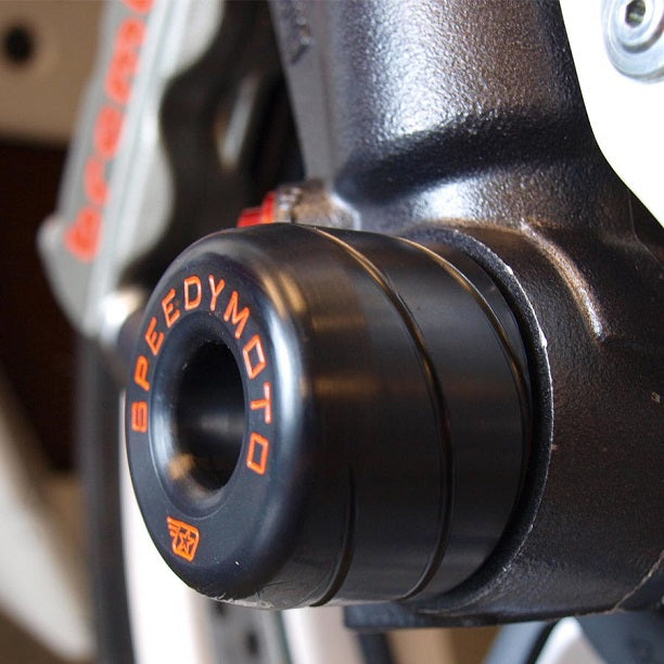 SpeedyMoto Front Axle / Fork Sliders for Ducati