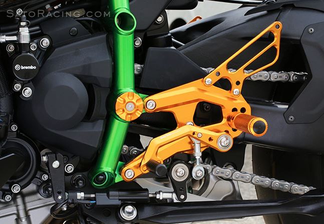Sato Racing Adjustable Rearsets 15-25 and up Kawasaki H2