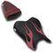 LuiMoto Flame Edition Seat Cover 06-07 Yamaha YZF-R6 - Cf Black/Deep Red