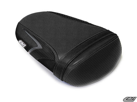 LuiMoto Team Suzuki Seat Cover 08-10 Suzuki GSXR 600/750 - CF Black/CF Black