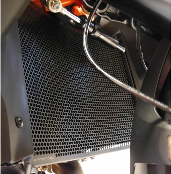 Evotech Performance Radiator Guard '16'-'23 KTM 1290 Super Duke GT, '13'-16 1190 Adventure/R, '15-'16 1050 Adventure, '17-'19 1090 Adventure/R