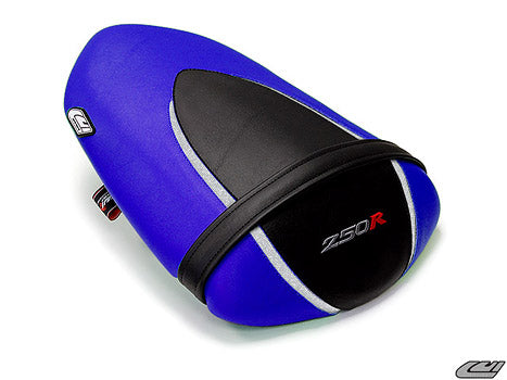 LuiMoto Team Kawasaki Seat Cover 08-2012 Kawasaki NInja 250R - Deep Blue/Silver