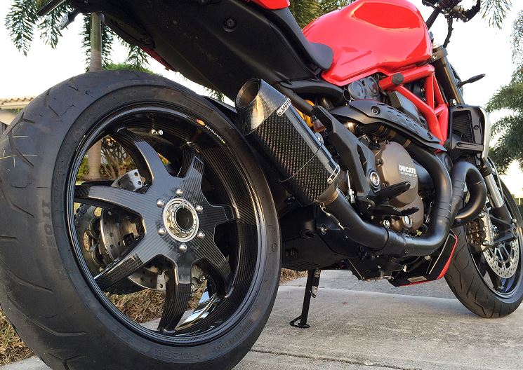 BST 3.5" x "17 Carbon Fiber Front Wheel for '14-'15 Ducati Monster 1200, '13-'14 Hyperstrada/Hypermotard/SP
