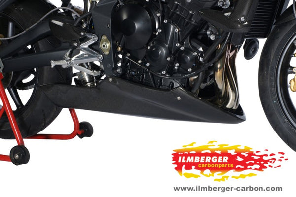 ILMBERGER Carbon Fiber Belly Pan 2007-2012 Triumph Street Triple 675/R