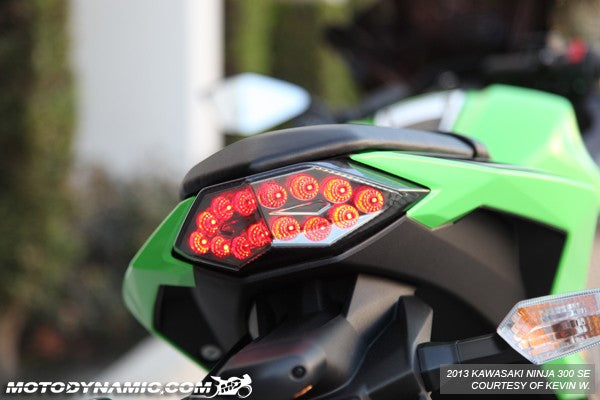 Motodynamic Sequential LED Tail Light 2013-2017 Kawasaki Ninja 300 - Smoke