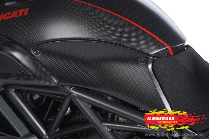 ILMBERGER Carbon Fiber Tank Side Panel (Left) 2011-2012 Ducati Diavel