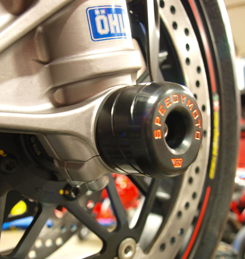 SpeedyMoto Front Axle Sliders for Ducati Diavel, 1199 Panigale/S