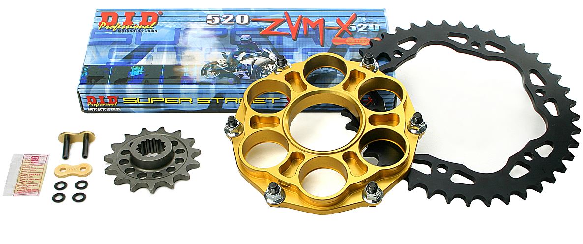 Drive Systems Superlite RS7 520 Conversion Steel Quick Change Sprocket Kit for Ducati 1198, Diavel '11-'14