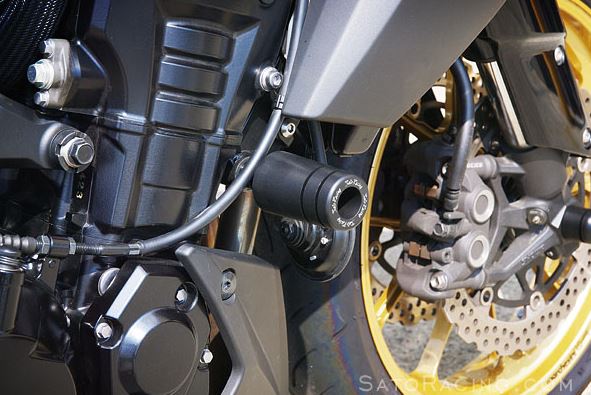 Sato Racing Frame Slider Kits For 2010-2015 Kawasaki Z1000 [K-Z1010FS-BK]