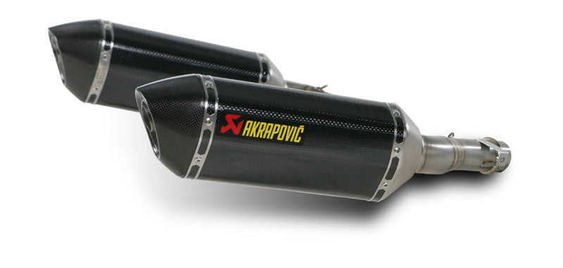 Akrapovic Slip-On Line EC Type Approval Exhaust System For 2010-2013 Kawasaki Z1000 / SX - Carbon