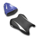 LuiMoto Raven Edition Seat Cover 06-07 Yamaha YZF-R6 - Cf Black/Pearl/Deep Blue