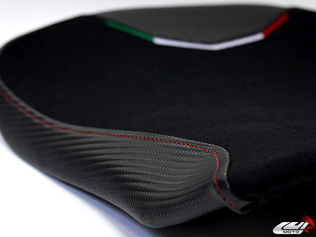 LuiMoto Team Italia Suede Leather Rider Seat Cover '10-'20 MV Agusta F4