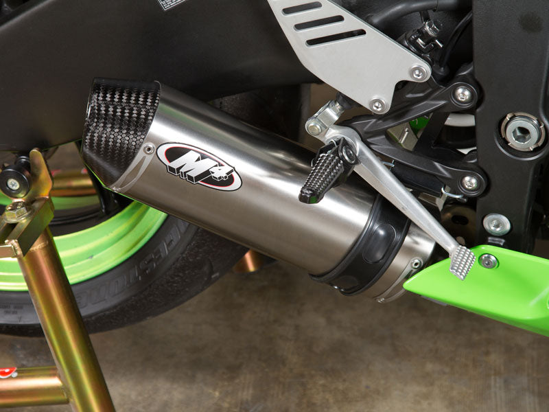 M4 Street Slayer Titanium Full Stainless Steel Exhaust System for 2013 Kawasaki ZX6R 636
