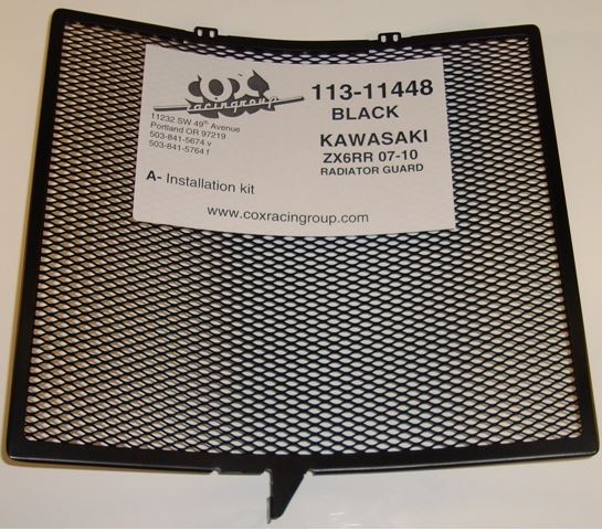 Cox Racing Radiator Guard for 2007-2013 Kawasaki ZX-6R 