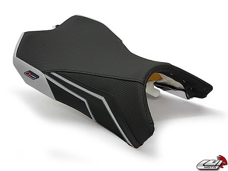 LuiMoto Team Kawasaki Seat Cover 2010-2013 Kawasaki Z1000 - CF Black/SP Silver