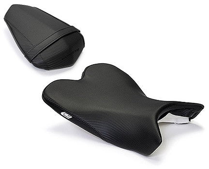 LuiMoto Base Line Seat Cover '09-'14 Yamaha YZF R1 - CF Black